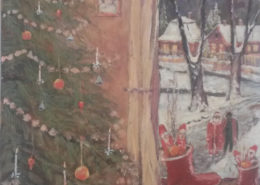 Karácsony Diósgyőrben a Táncsics téri nagyszoba ablakából